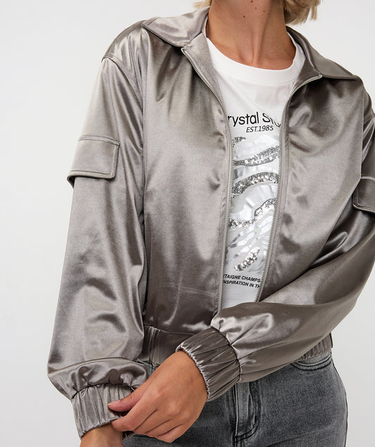 Metallic Look Jacket by Esqualo Sport Jacket EsQualo