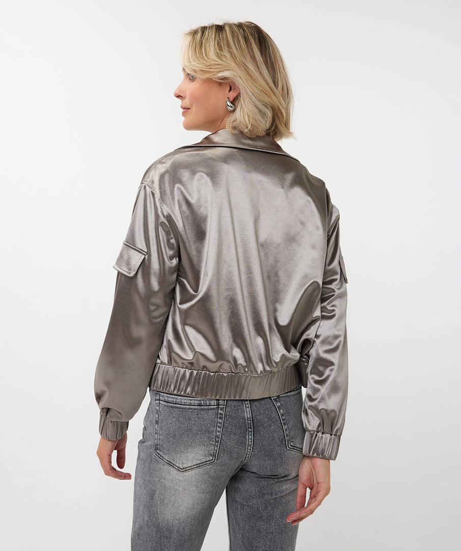 Metallic Look Jacket by Esqualo Sport Jacket EsQualo