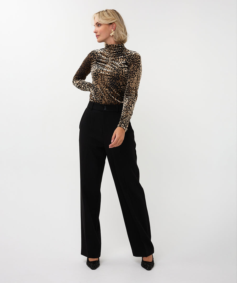 Top Ruching Leopard by EsQualo Maison Khloe