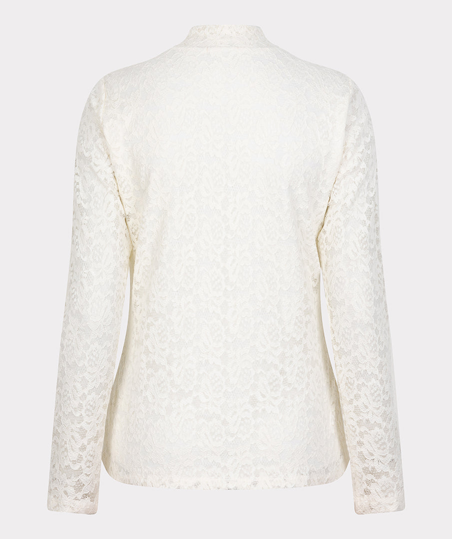 Lace Lurex Stretch Top by EsQualo Blouse EsQualo