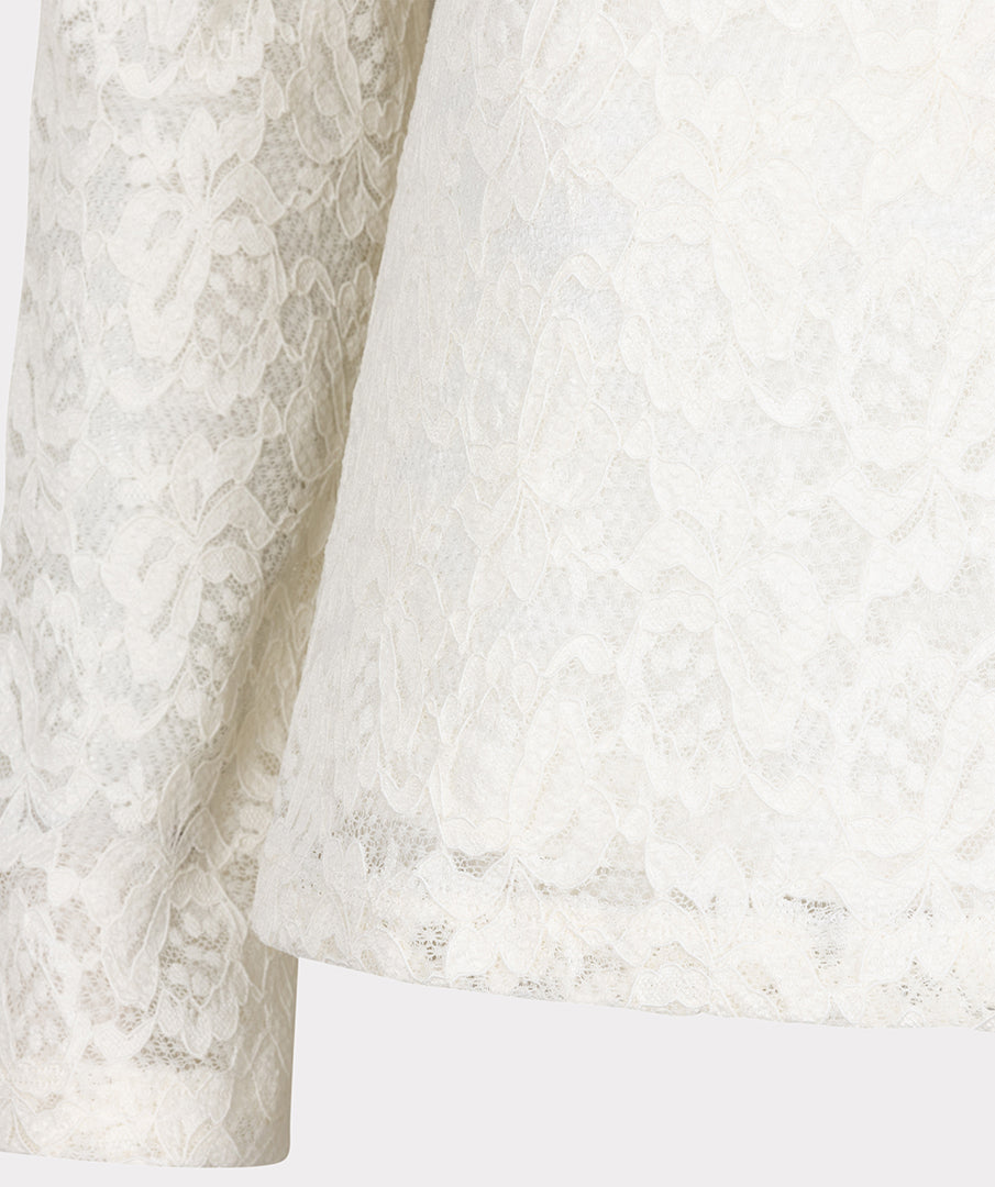 Lace Lurex Stretch Top by EsQualo Blouse EsQualo