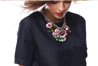 Flower Corsage Statement Piece by HoopLa