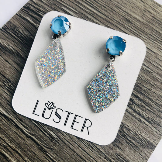 Silver Stardust Earrings by Luster Jewelry LUSTER
