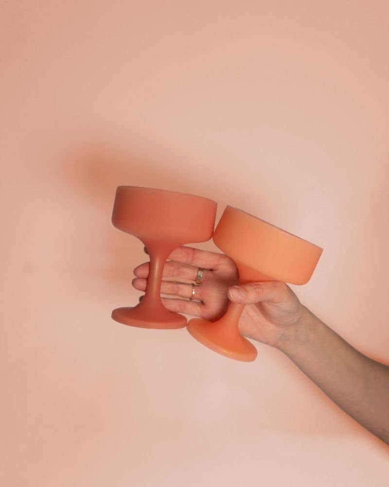 Silicone Cocktail Coupe by Porter Green Home porter green | canada Terra + Peach