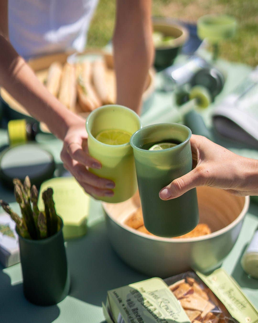 porter green | canada - Sage + olive | stegg | silicone unbreakable highball glasses Mugs & Drinkware porter green | canada