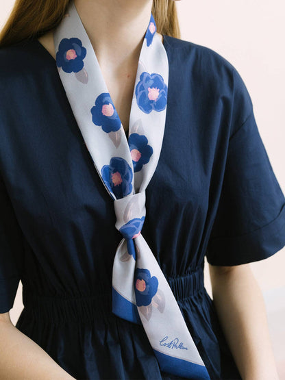 Silk Twilly Neck Bow  by Lost Pattern NYC