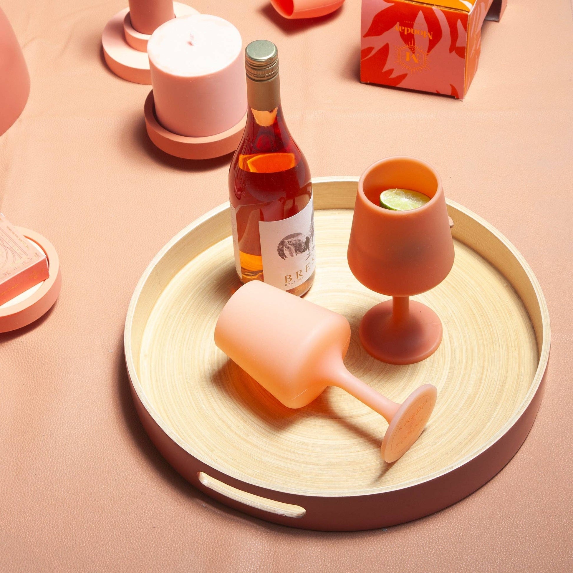 porter green | canada - Terra + peach | swepp | silicone unbreakable wine glasses Mugs & Drinkware porter green | canada
