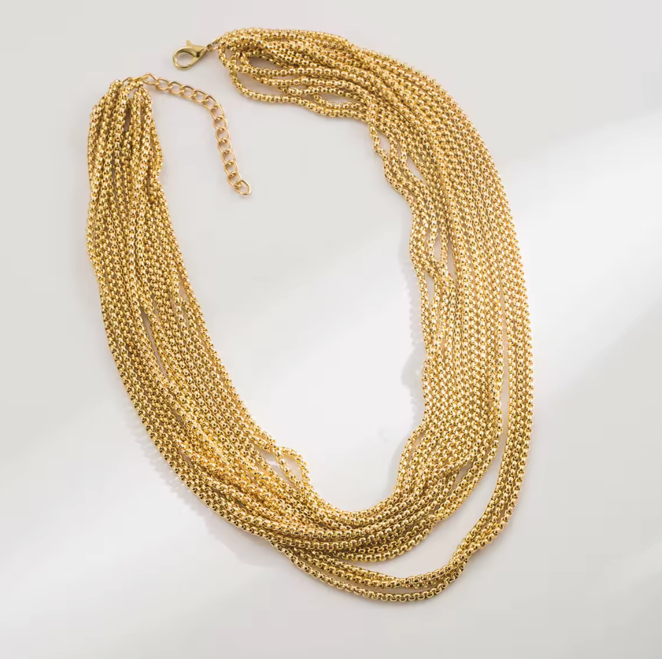 Declotee Layers and Layers Necklace by HoopLa Jewelry HoopLa