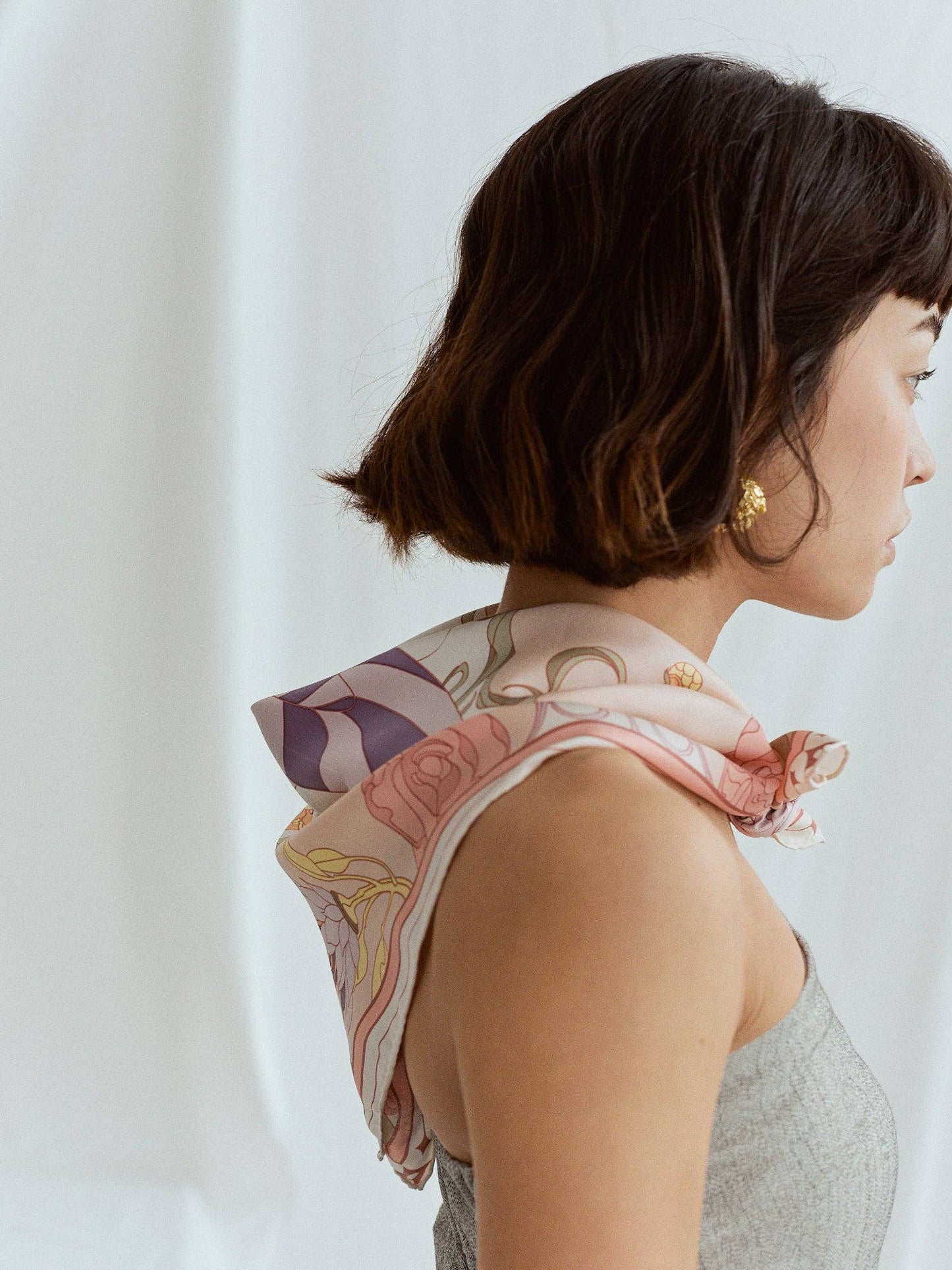 Bandana Silk Scarf by Lost Pattern NYC - "The Dreamer" Accessories Lost Pattern NYC