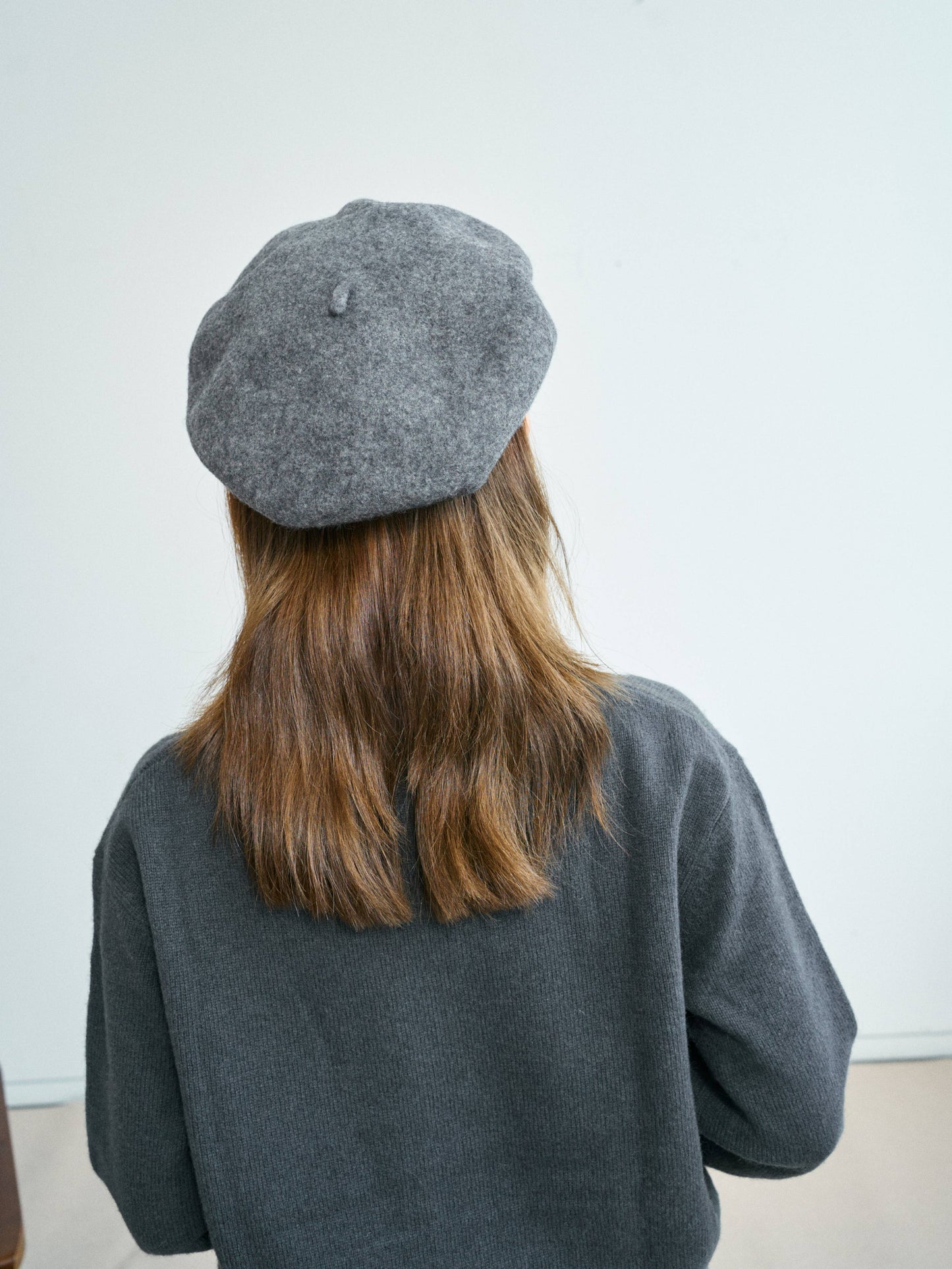 Wool Beret by Lost Pattern - Grey Accessories Lost Pattern NYC