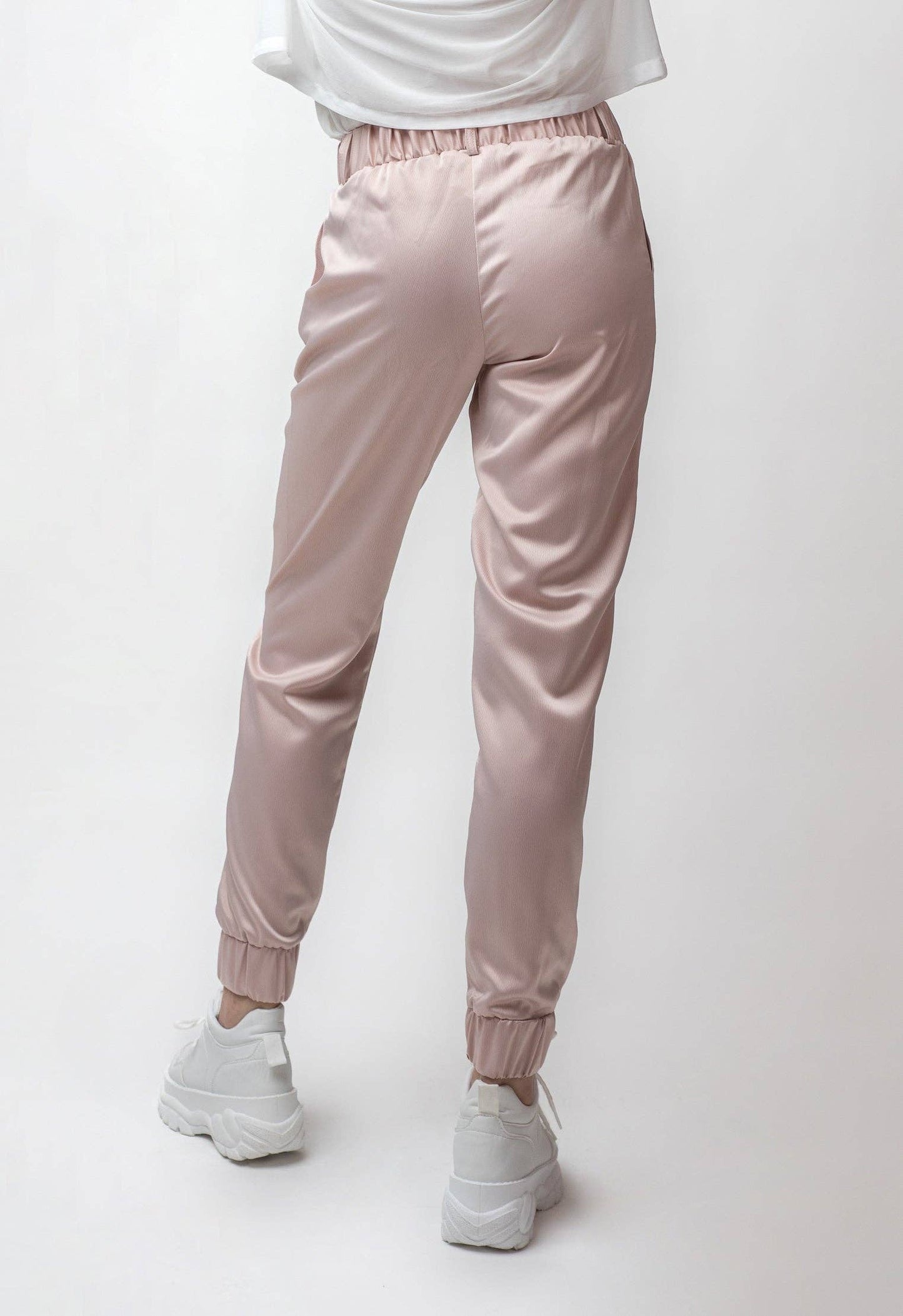 Kujaku Satin Joggers by Monarque