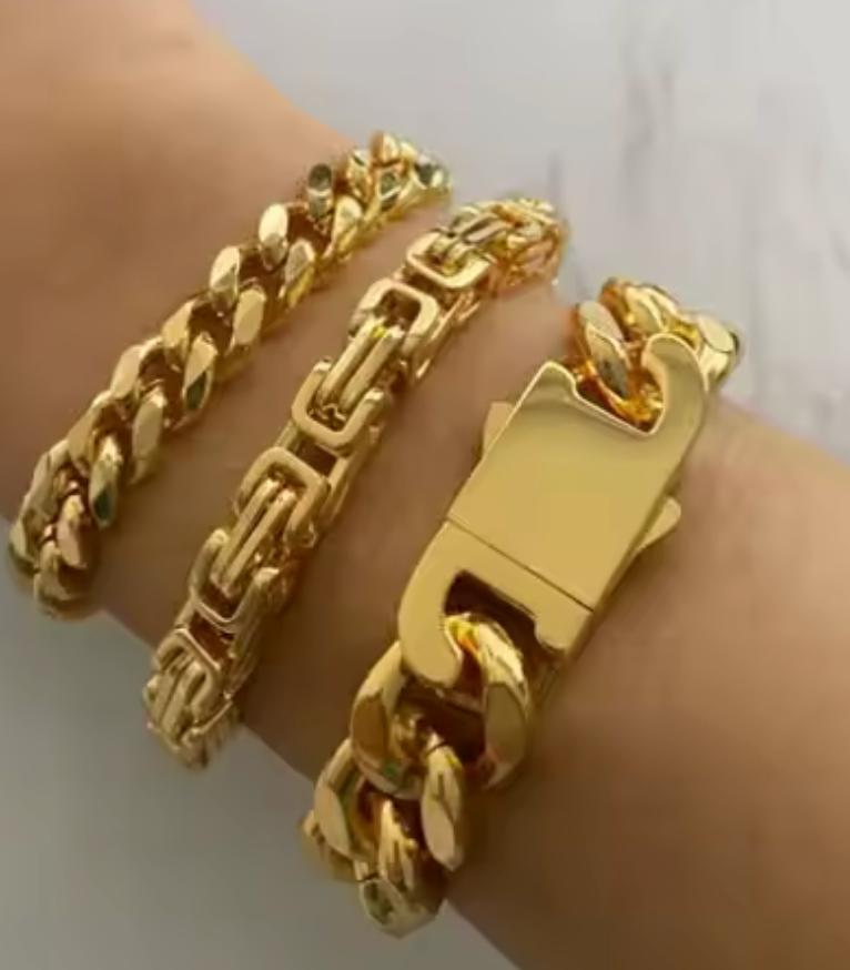 XXX Lock and Link Cuban Bracelet Bracelet HoopLa Style