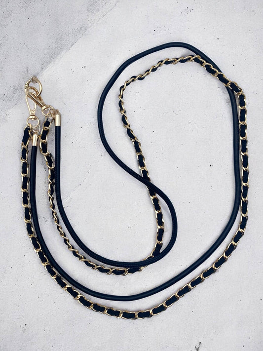 Fashion Phone or Purse Chain Tech Access BYREN | ÉLINE L'ATELIER Black