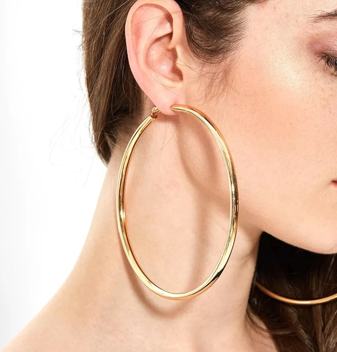 Thick and Bossy 14K Hoops by Hoopla