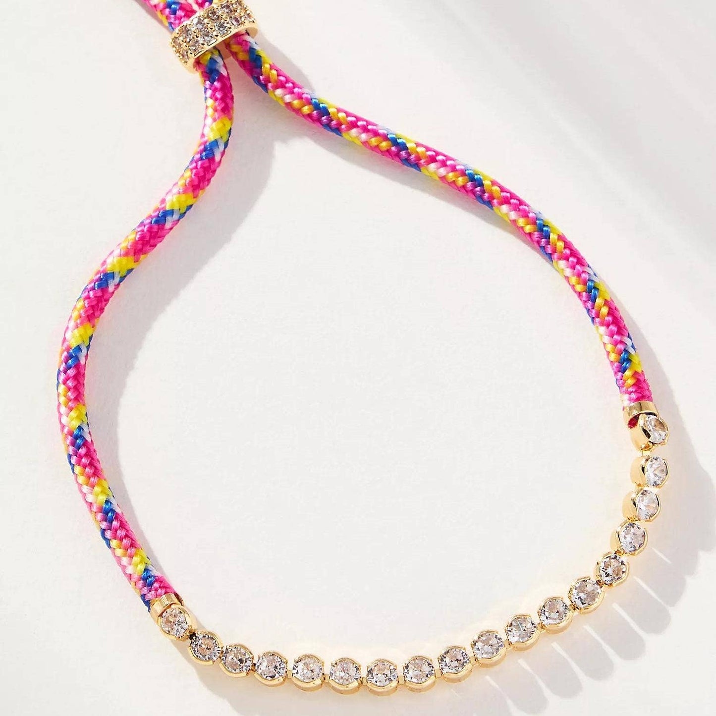 Colourful Cord Tennis Bracelet by HoopLa Bracelet HoopLa