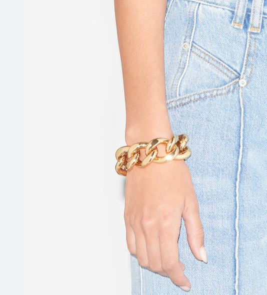Chloe Chunky Chain Cuff Bracelet by HoopLa Jewelry HoopLa