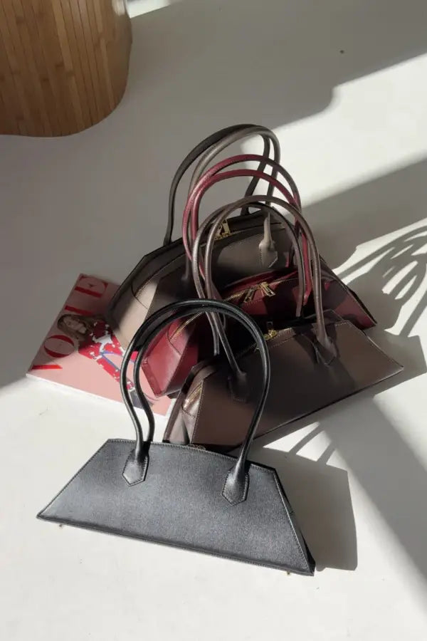 Large Genuine Box Calfskin Shoulder Bag Handbag Nanabags