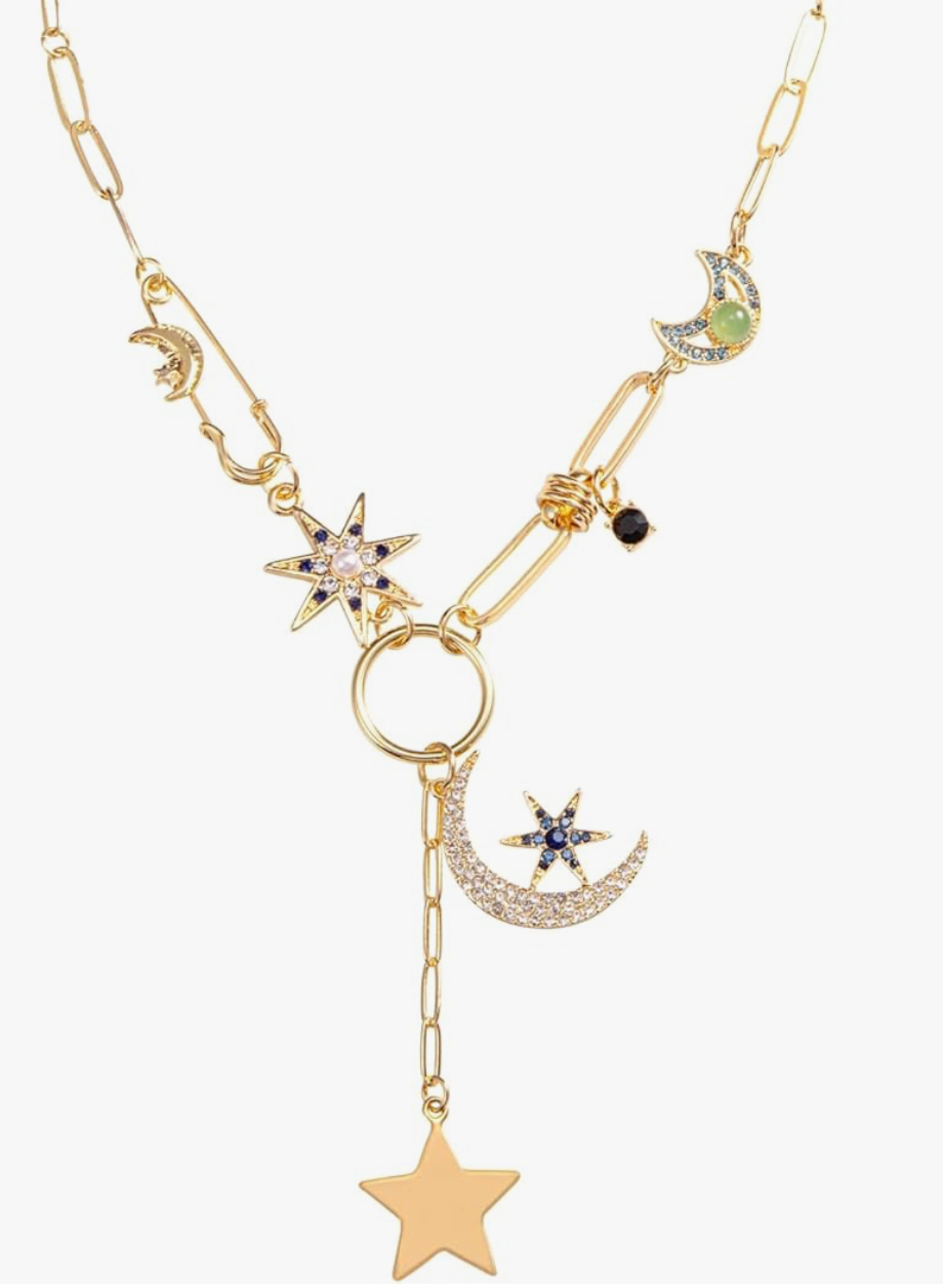 Celestial Charm Necklace by Hoopla Jewelry HoopLa
