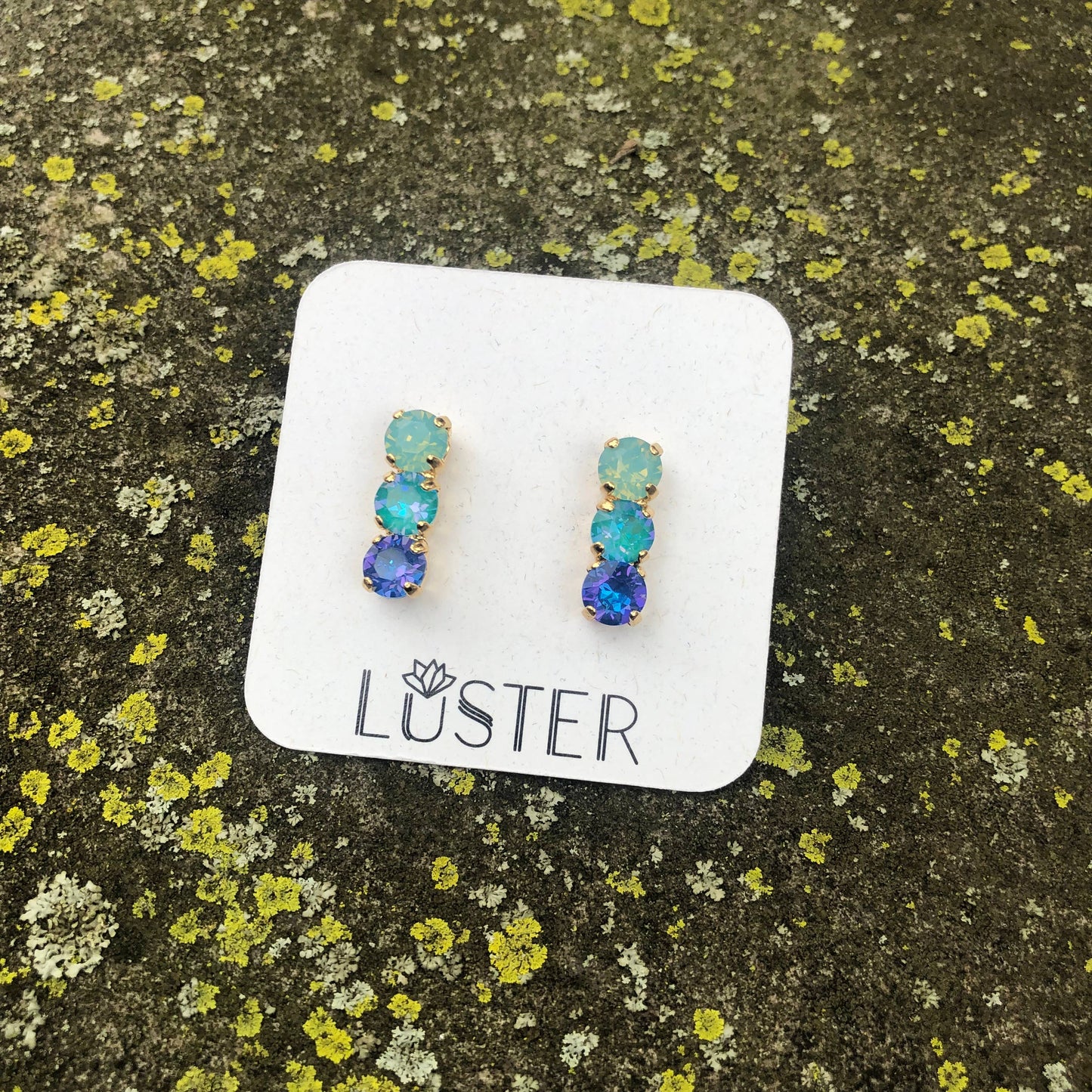 Trio Swarovski Crystal Earrings by Luster Jewelry LUSTER