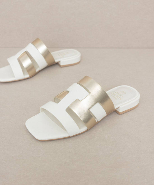 The Parker | Architectural Flat Summer Sandal by Oasis Society