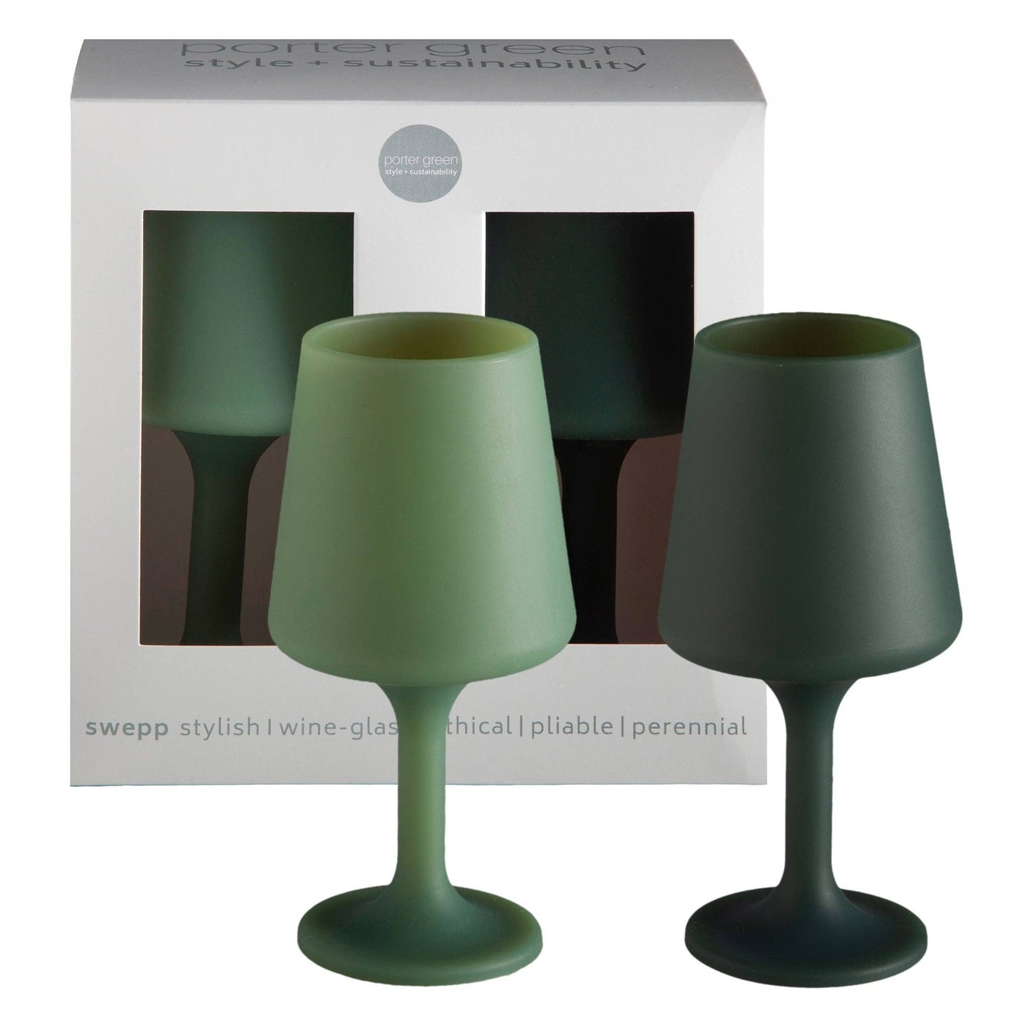 porter green | canada - Sage + olive | swepp | silicone unbreakable wine glasses Mugs & Drinkware porter green | canada