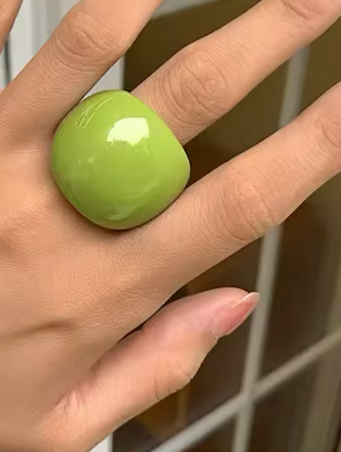The Resin Dome Solid Ring
