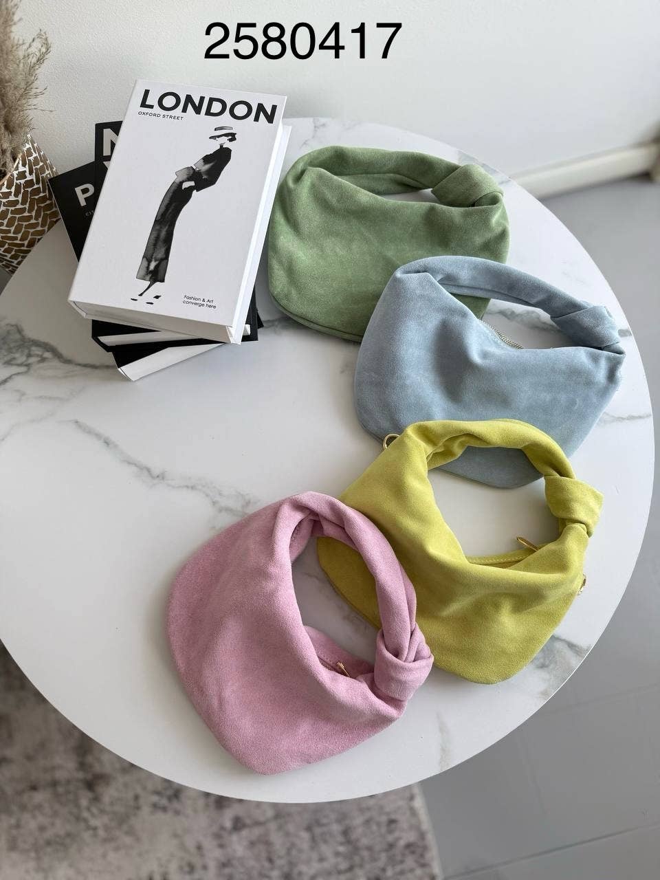 Italian Suede Leather Handbag Handbag LUV & Co.