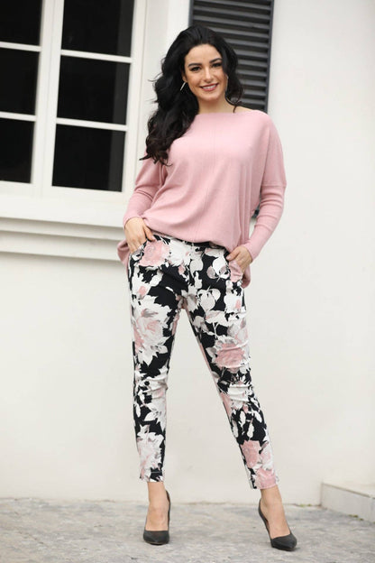 Printed Pocketed Pant by Orange Fashion Village