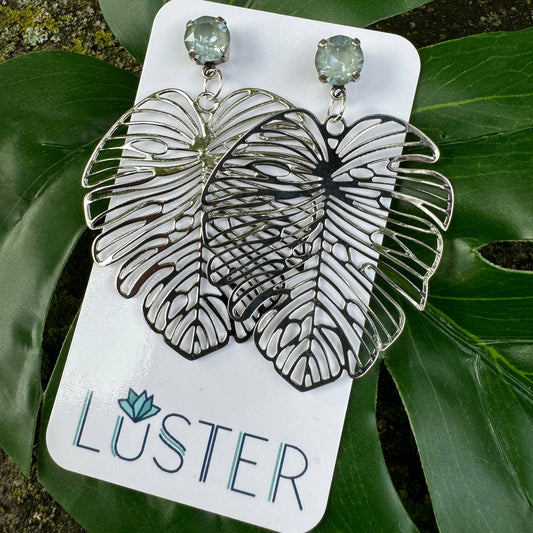 Leaf Earrings Monstera Earrings Accessories LUSTER