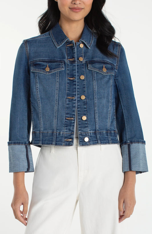 Bracelet Cuff Denim Jacket by Liverpool Denim Jacket Liverpool