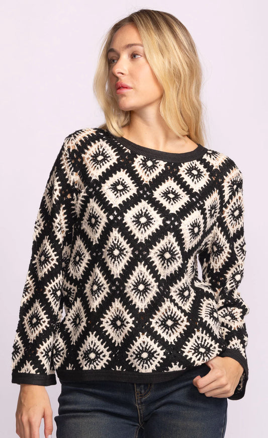 Dina Sweater by Pink Martini Knitwear Pink Martini Black