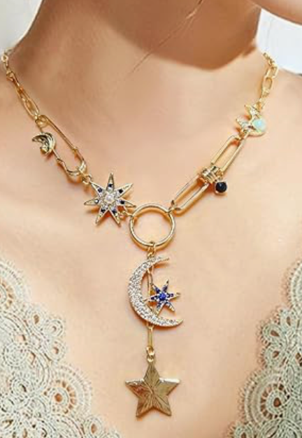 Celestial Charm Necklace by Hoopla Jewelry HoopLa