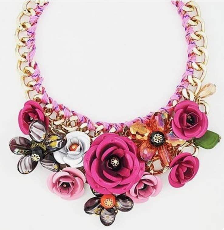 Flower Corsage Statement Piece by HoopLa