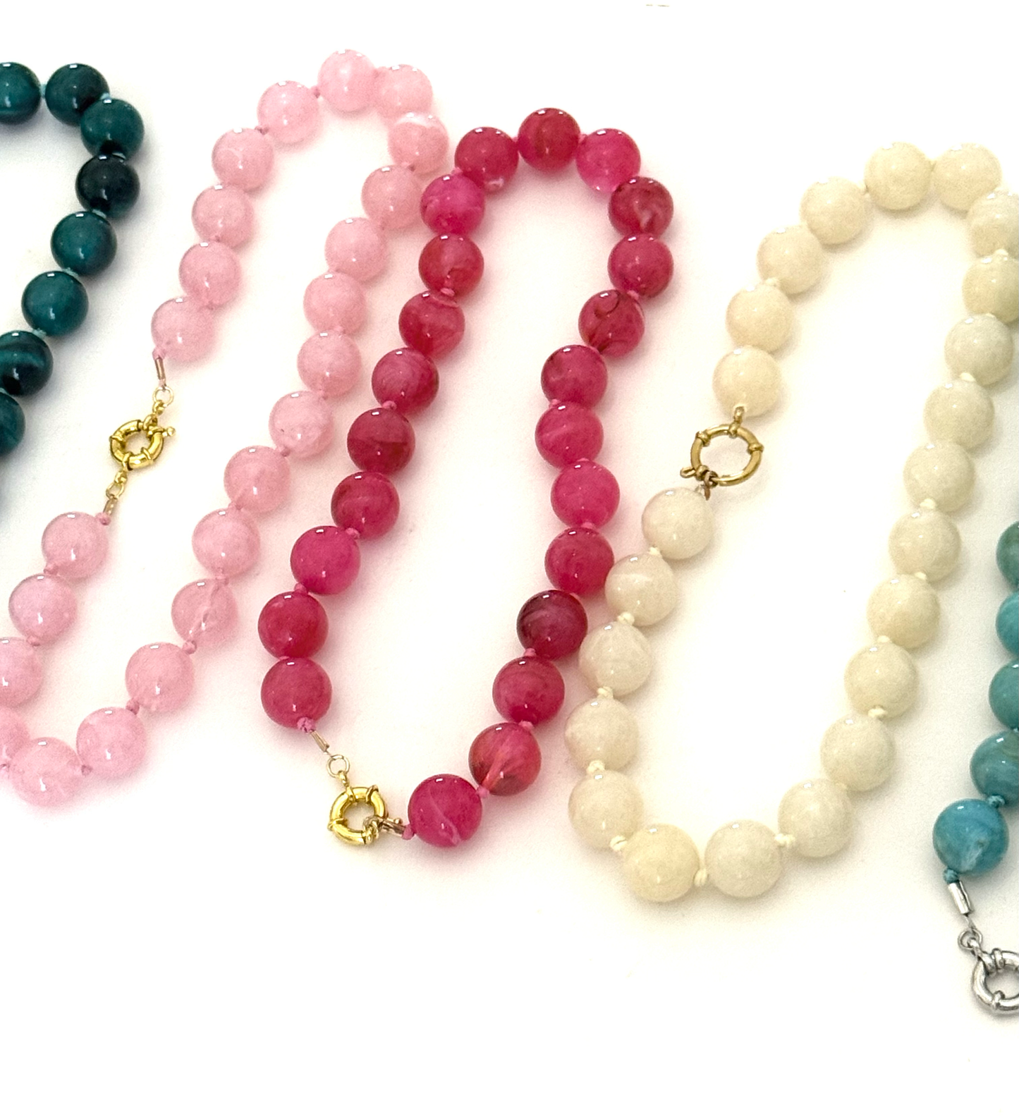 Été Beads Beaded Necklace Necklace HoopLa Style Pastel Pink