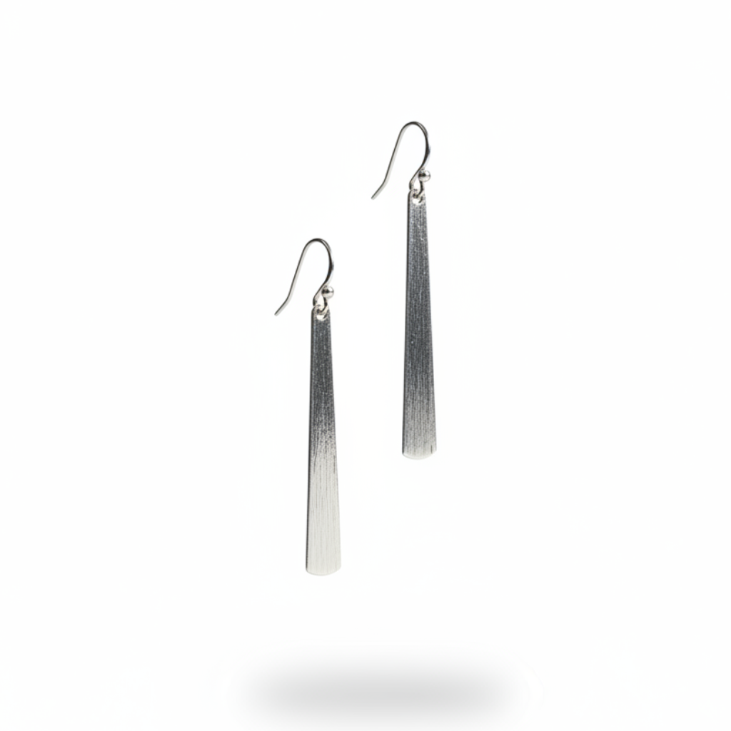 Silver Drop Everyday Earrings by Luster Jewelry LUSTER