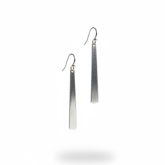 Silver Drop Everyday Earrings by Luster Jewelry LUSTER
