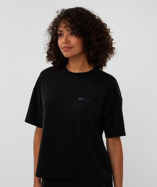 Modal T-shirt by EsQualo Tee Shirt EsQualo Black