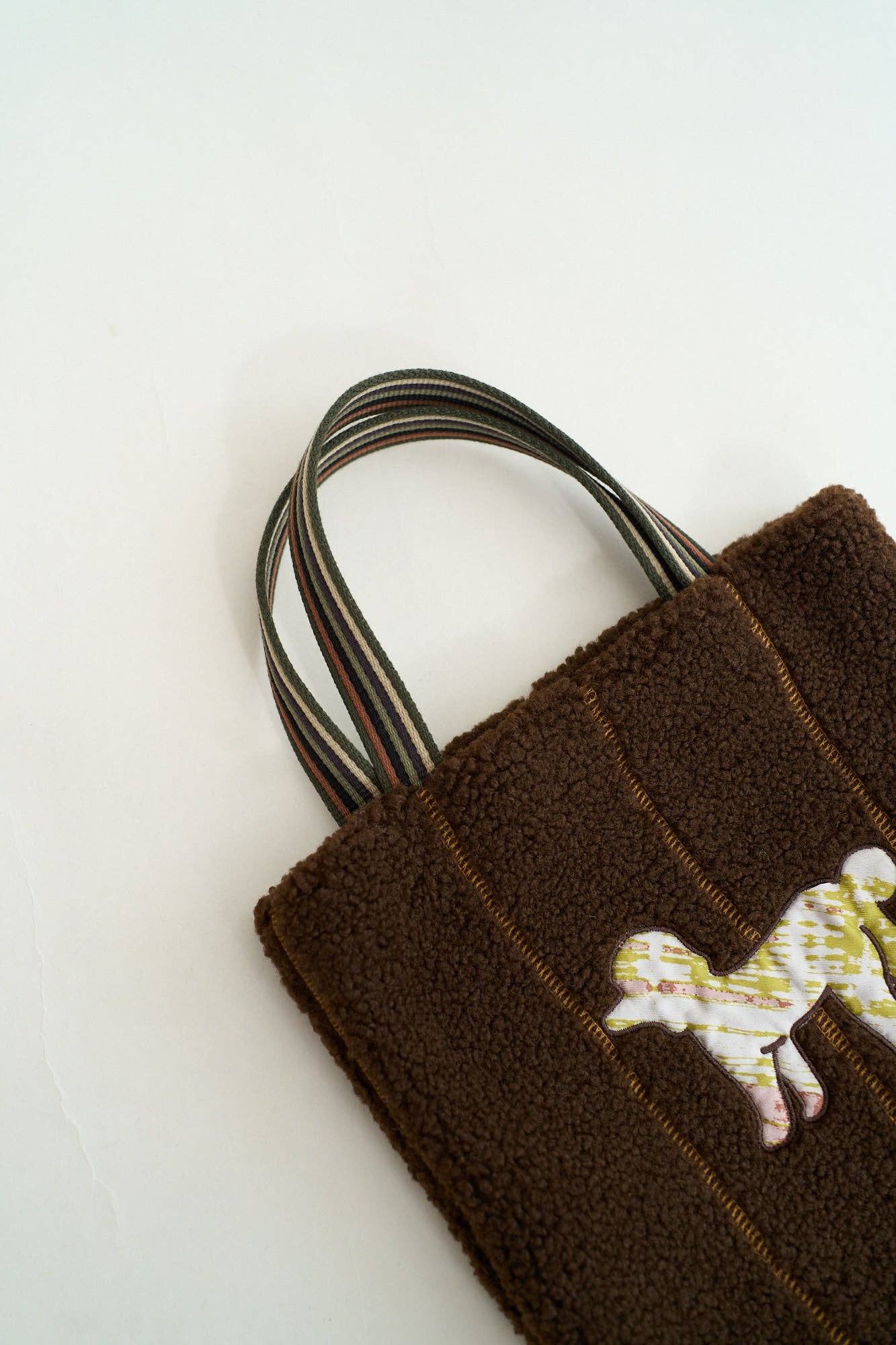 Sherpa Tote Bag by Lost Pattern NYC - Chocolate Purse Lost Pattern NYC