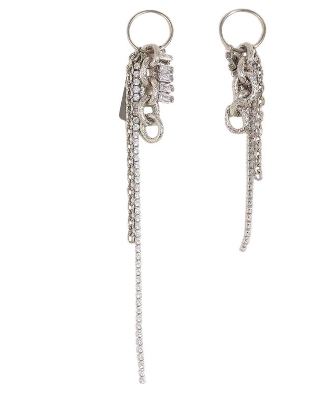 HoopLa - Stacked Hoop- Messy mix of texture PVD Waterproof Earrings Earrings HoopLa