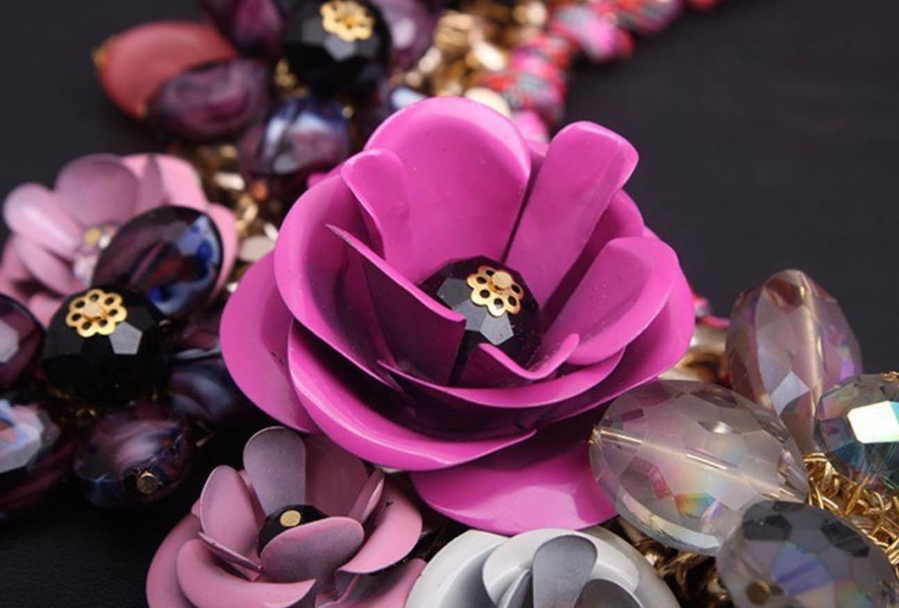 Flower Corsage Statement Piece by HoopLa