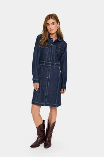 Maude SZ Denim Dress by Saint Tropez Denims Saint Tropez