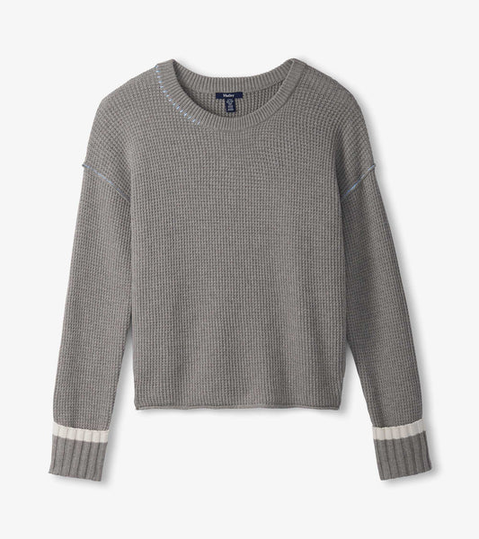 Crew Neck with Drop Shoulder Knit by Hatley Sweater Hatley Grey