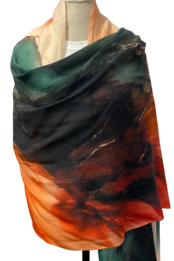 Printed Shoulder Scarf