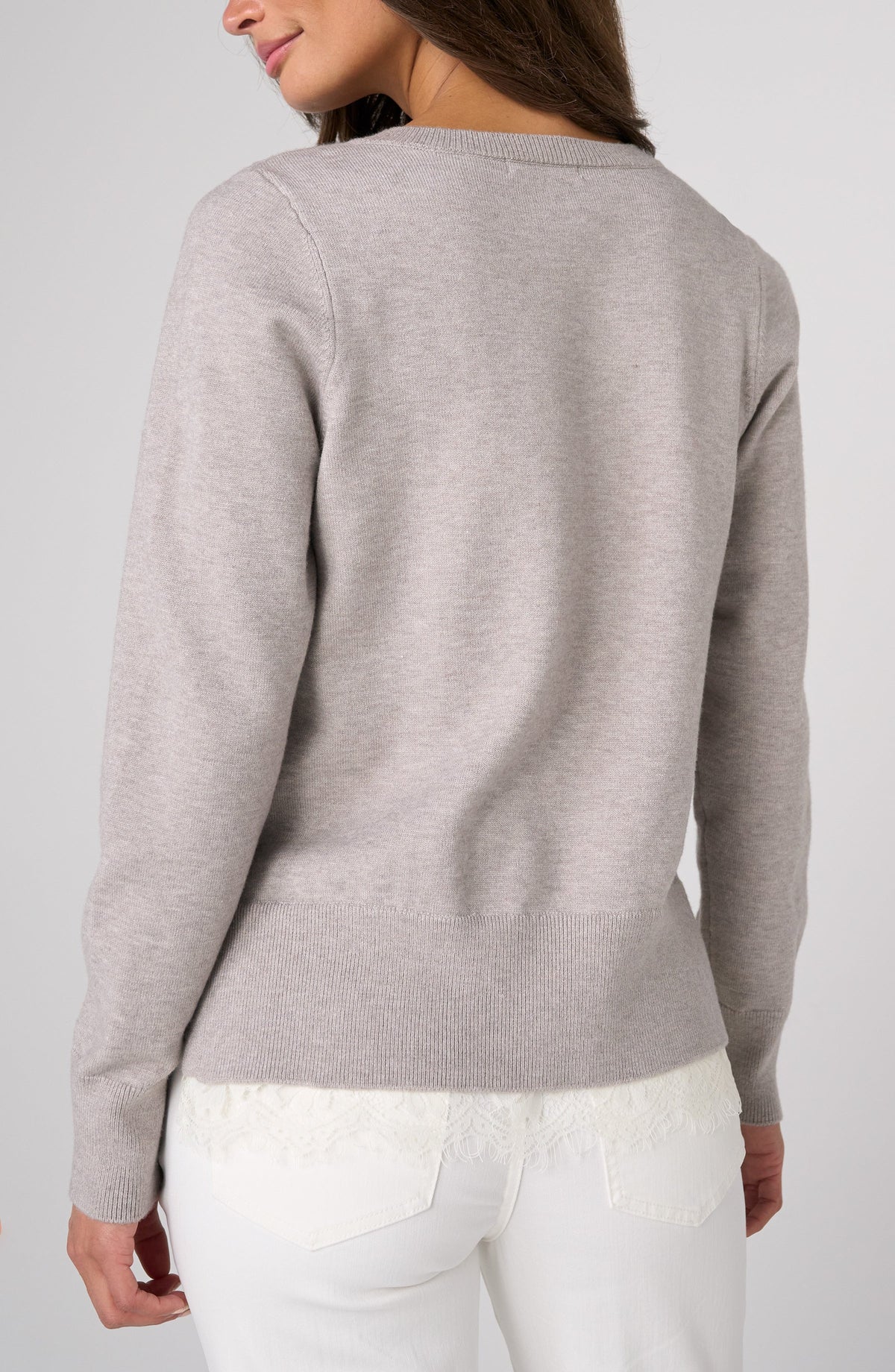 Lace Trim Sweater by Liverpool Knits & Sweaters Liverpool