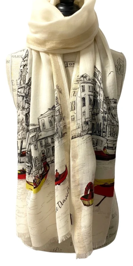 Printed Shoulder Scarf
