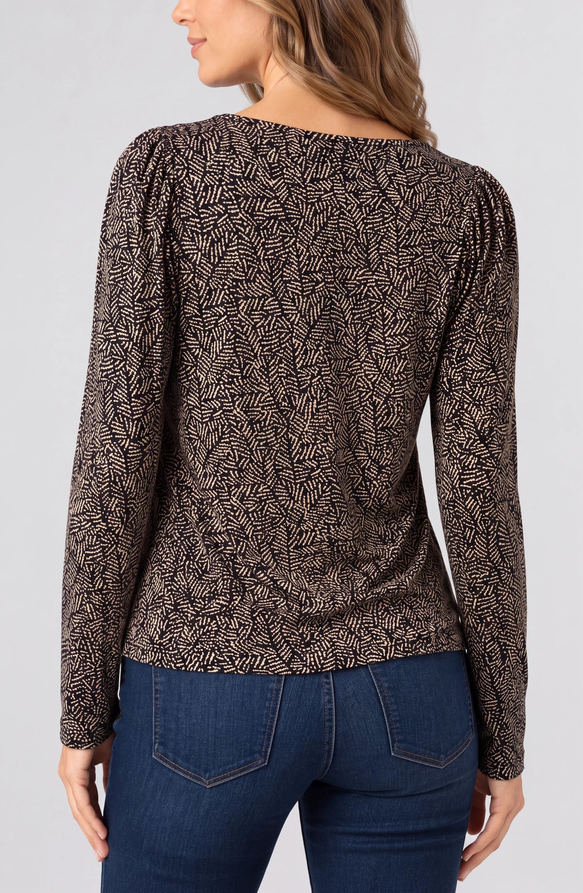 Jewel Neck Knit Top LM8M02KPSP51 Knits & Sweaters LIVERPOOL JEANS COMPANY