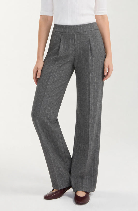 Pleated Wide Leg LM7B69TL82 Trousers & Pants LIVERPOOL JEANS COMPANY Heather Grey