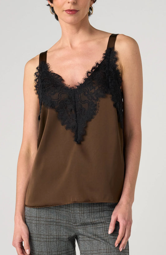 Lace Top LM8L57PS6 Tops LIVERPOOL JEANS COMPANY Espresso