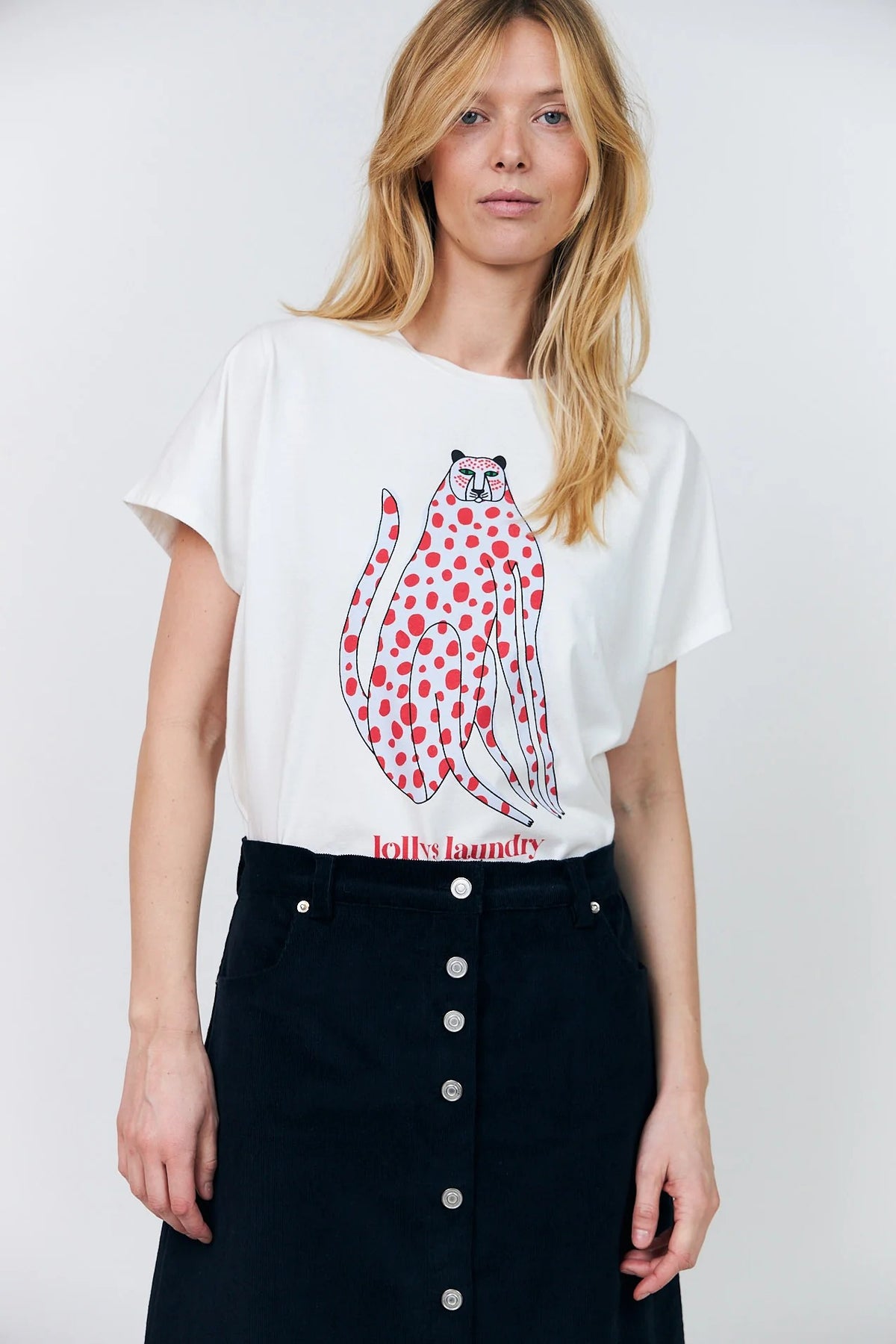 RomaLL Cat Tee by Lolly's Laundry Tops LOLLYS LAUNDRY White