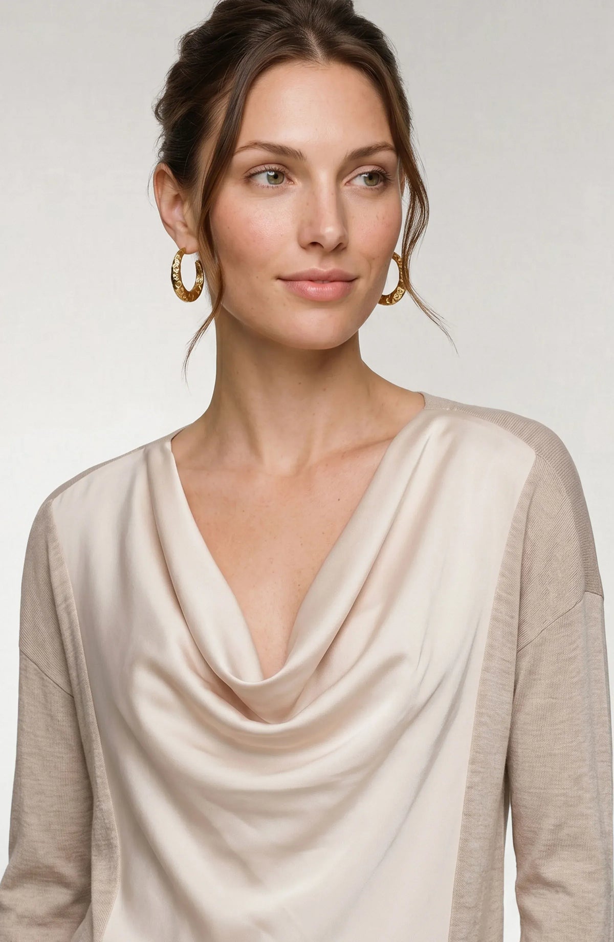 Crew Neck with Tulip Hem LM8M14WF20 Knits & Sweaters LIVERPOOL JEANS COMPANY